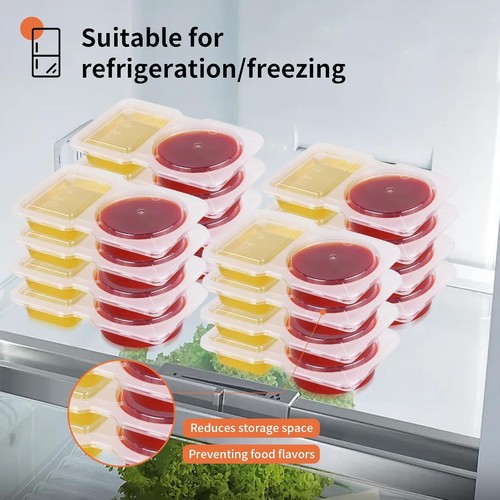 20 Pcs Reusable Snack Containers Snack Containers Kids Leakproof Stackable Ideal - Bild 4 von 7