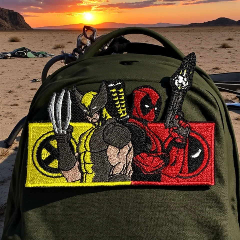 Deadpool & Wolverine Embroidery Patch 4" X 2.87 - Image 3 of 4