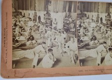 B. W. Kilburn Stereoview 13646 2nd Division Hospital Angeles Church Philippines