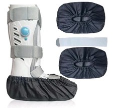 2 pcs Air Cam Walking Fracture Medical Cast Boots Shoe Covers 1 Socks Sz Large