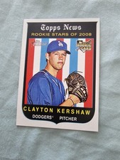 2008 Topps Heritage High Number - Rookie Stars of 2008 Clayton Kershaw #595 (RC)