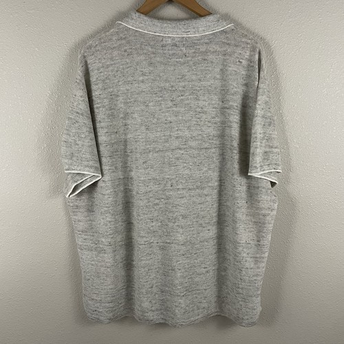 Bonobos Mens XXL Gray 100% Linen Polo Shirt Preppy - Picture 4 of 4