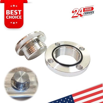Aluminum Bolt on Fill Bung Oil Cap with O-ring Fit Chevy Ford Mopar SBC BBC Bolt