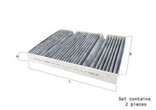 MAHLE Innenraumfilter LAK 1377/S Aktivkohlefilter für KLASSE MERCEDES V222 W222