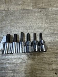 Vintage CRAFTSMAN Hex Bit Socket Set 3/8" Drive SAE 6 Pc Set USA -V-