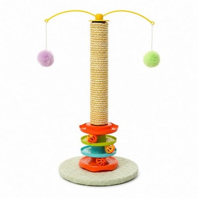 Katzenkratzspielzeug mit Sisalbaum kompakt für Haustierecke
