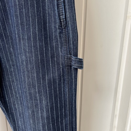 Lee Workwear Jeans Herren W30 L32 blau Denim weiß gestreift Carpenter Baumwolle Hose - Bild 6 von 17