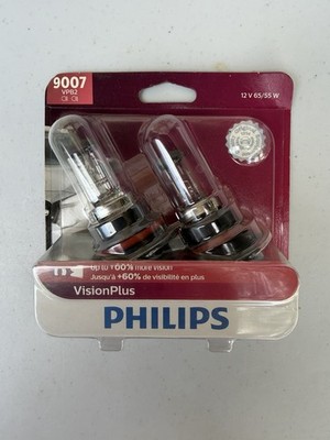 Philips Vision Plus 9007 65/55W + 60% More Light Two Bulb Headlight
