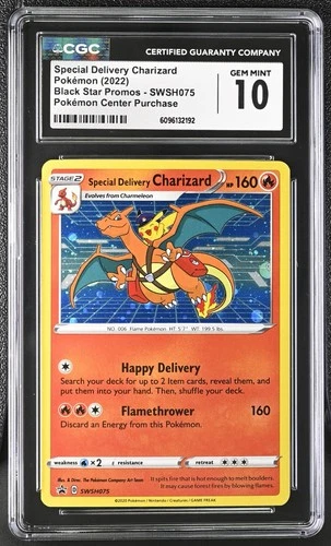 Pokémon 2022 Special Delivery Charizard PCP Black Star Promos #SWSH075 CGC 10