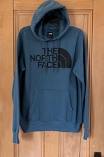The North Face Mens Half Dome Pullover Fleece Hoodie Sz. Medium Blue Teal AN EXC
