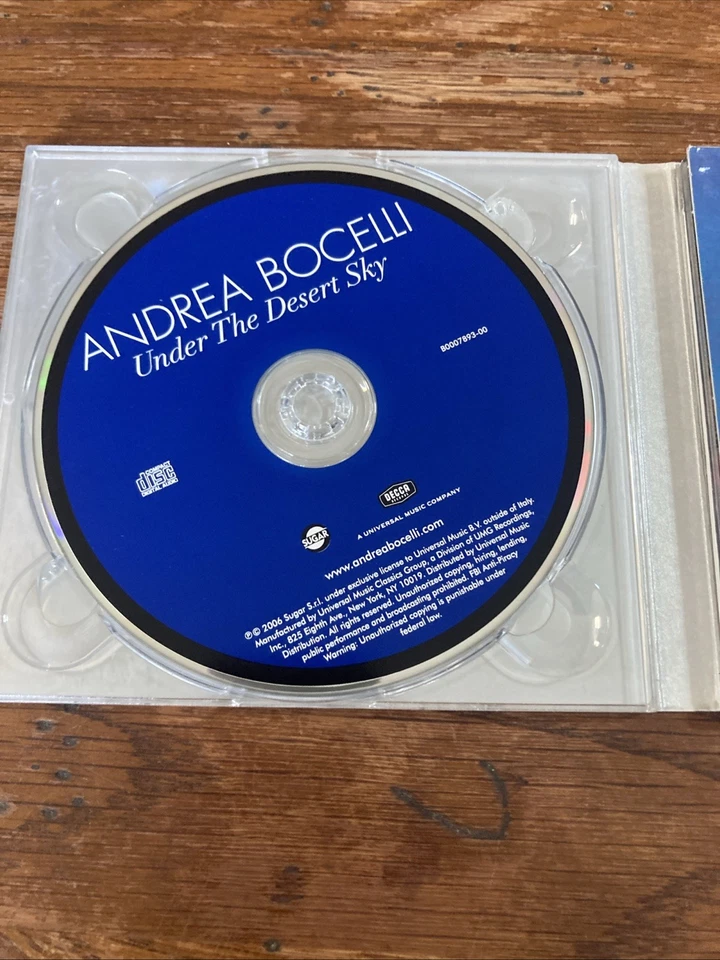 Andrea Bocelli Under The Desert Sky, CD Combined shipping - Image 3 of 4