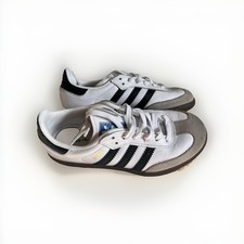 Adidas Originals Samba OG Black/White Athletic Sneaker Shoe IE3677 Kids Size 13K