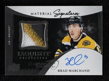 2024-25 Ice 2024-25 Upper Deck Update 7/49 Brad Marchand #ESM-BM Auto 0c3