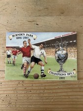 FOOTBALL GROUNDS & CLUBS BURNDEN PARK  POSTCARD CONTINENTAL SIZE UNUSED MINT