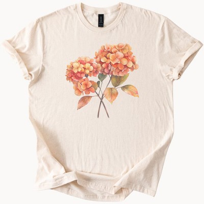 Hydrangea Flower Graphic Comfort Tee Shirt Womens Mens Unisex Gift