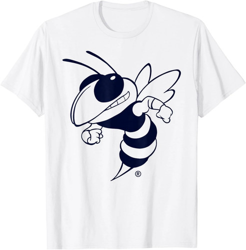 Georgia Tech Yellow Jackets Two Tone White T-Shirt