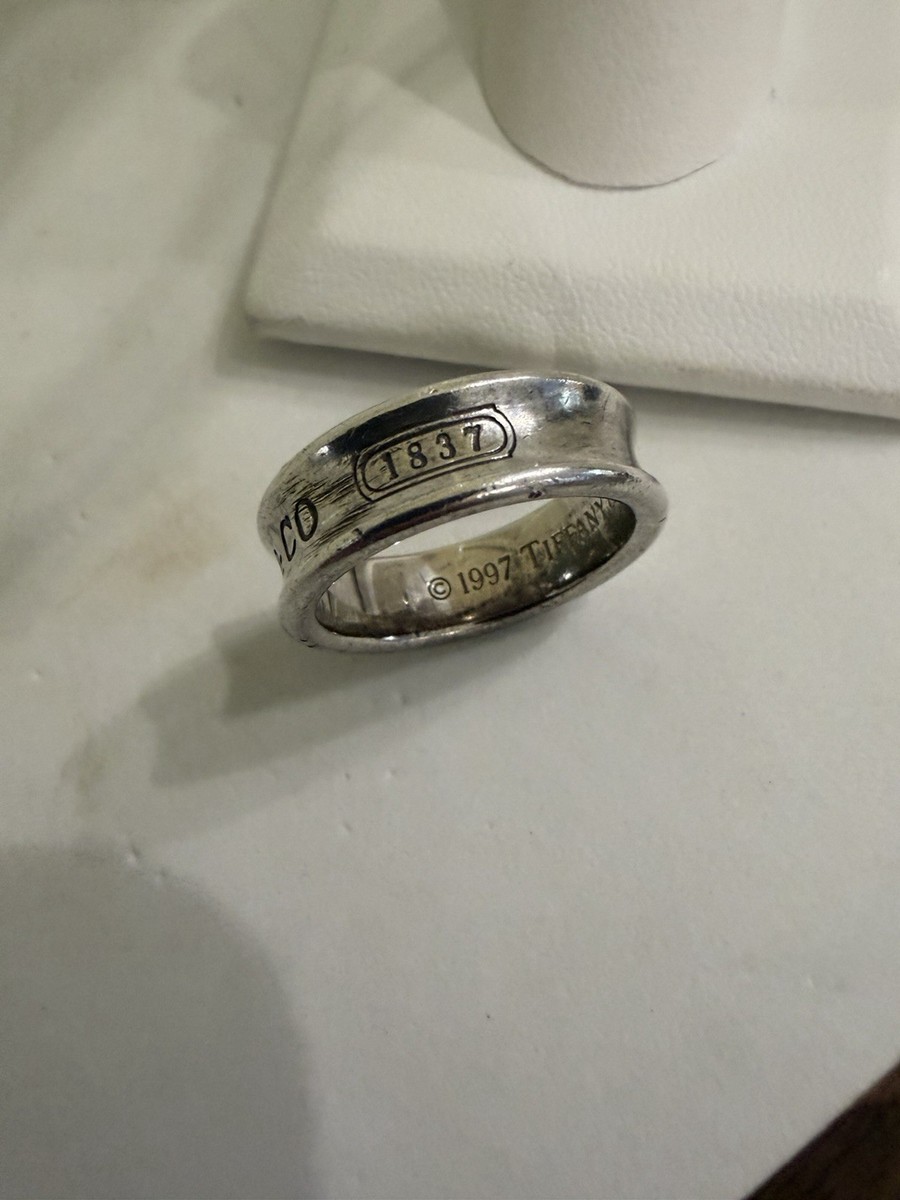 Vintage 1997 Tiffany & Co. Sterling Silver 925 '1837 Band Ring