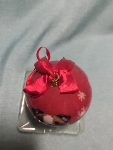 English Bulldog Dog Christmas Tree Ornament Red NEW In Box by E & S Pets - Picture 6 of 9