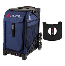 Zuca Sport Bag - Midnight with Black/Pink Seat Cover Black Frame