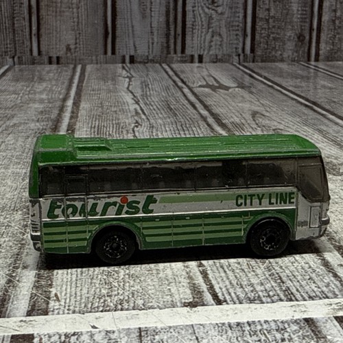 Scatola fiammiferi vintage 1986 pressofusa verde linea città turistica Ikarus pullman autobus - Foto 4 di 7