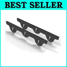 Stainless Steel Stove Gap Covers 2 Pack, Black 23.4"