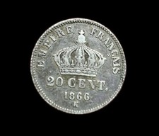 Napoléon III - 20 centimes 1866 K Bordeaux