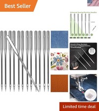 Durable 60 Pcs Sewing Needles Set: Ideal for Thick Fabrics Diverse Projects