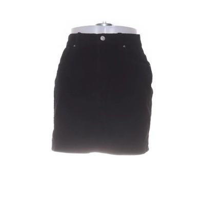 Zara, Rock, Größe: M, Schwarz, Einfarbig, Cord, Damen #dDA