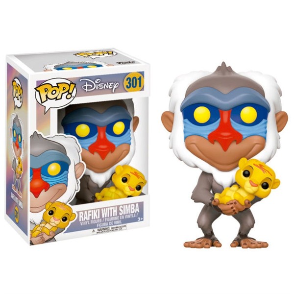 Der KöNig Der LöWen Pop! Disney Vinyl Figur Rafiki & Simba 9 Cm-image