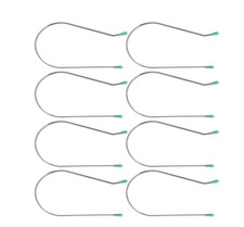 8 Pcs 2 Inch Silver Hot Curler Clips Replacement Kit, Hot Roller Clips Rollers S