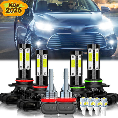 For Toyota Avalon Sedan 2013-2017 6x LED Headlight Bulbs High Low Beam Fog Light
