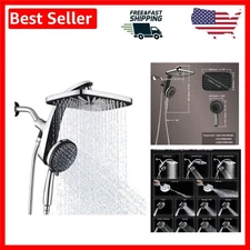 10-Spray Detachable Shower Head with Power Jets - Ultimate Cleaning & Relaxation
