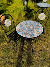 Brand New Mosaic Bistro Set – Table & 2 Chairs