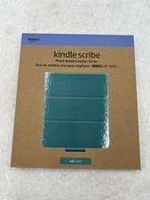 Kindle Scribe Plant-Based Leather Folio Cover Magnetic Attach - Jade New In Box