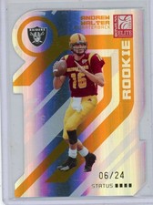 2005 Donruss Elite Andrew Walter Gold Status 06/24 Rookie Card RC #107 Raiders