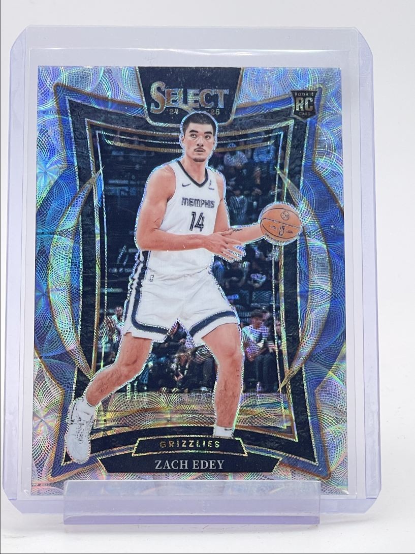 ZACH EDEY 2024-25 SELECT CONCOURSE ROOKIE SCOPE PRIZM GRIZZLIES RC Q4186