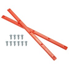 1 Pair Rib Bones Rails, Stable and Flexible Skateboard Rails for Deck(Orange)