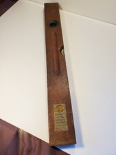 Vintage 24" Stanley No3 Wooden Level W/ Visible Original Label Made In USA