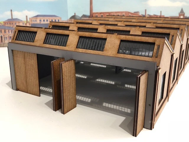 Laser Cut OO Gauge Model Railway Bus Garage Shed 1:72 Scale Wooden Kit - Image 3 of 4