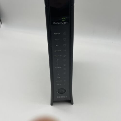 CenturyLink ZyXEL C3000Z DSL Modem Wireless Router No Power Adapter - Picture 3 of 7