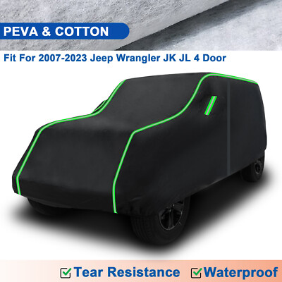 #ad #ad 6 Layers Car Cover For Jeep Wrangler JK JL 4 Door Outdoor Snow Rain UV Proof $44.99