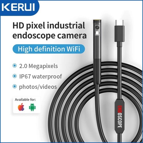 Dual Lens Endoscope Android Mini Inspection Camera for Iphone KERUI 2MP Single - Picture 8 of 15