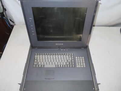 Belkin OmniView F1DC100P-DR 15'' 1024 x 768 Rackmount LCD KVM Rack Console