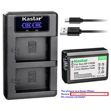 NP-FW50 Battery or LCD Charger for Sony ILCE-7RM2 Alpha 7R II a7R II, ILCE-QX1