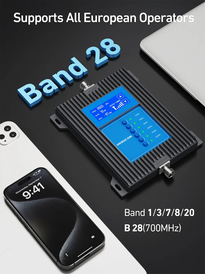 5G 4G Handy Signalverstärker Band 28/20/8/3/1/7 Daten Stimme Vodafone Eplus O2 - Bild 3 von 4