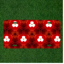 Custom Personalized License Plate Auto Tag With Glowing Creative Background