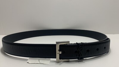 Saint Laurent YSL Monogram Leather Belt Black Sz.100 | eBay Saint Laurent YSL Monogram Leather Belt Black Sz.100 | eBay