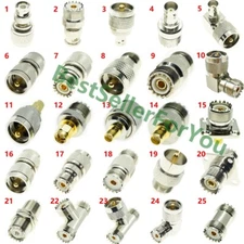 UHF SMA N BNC TO UHF SO-239 PL-259 Male Female connector radio RF Adapter 