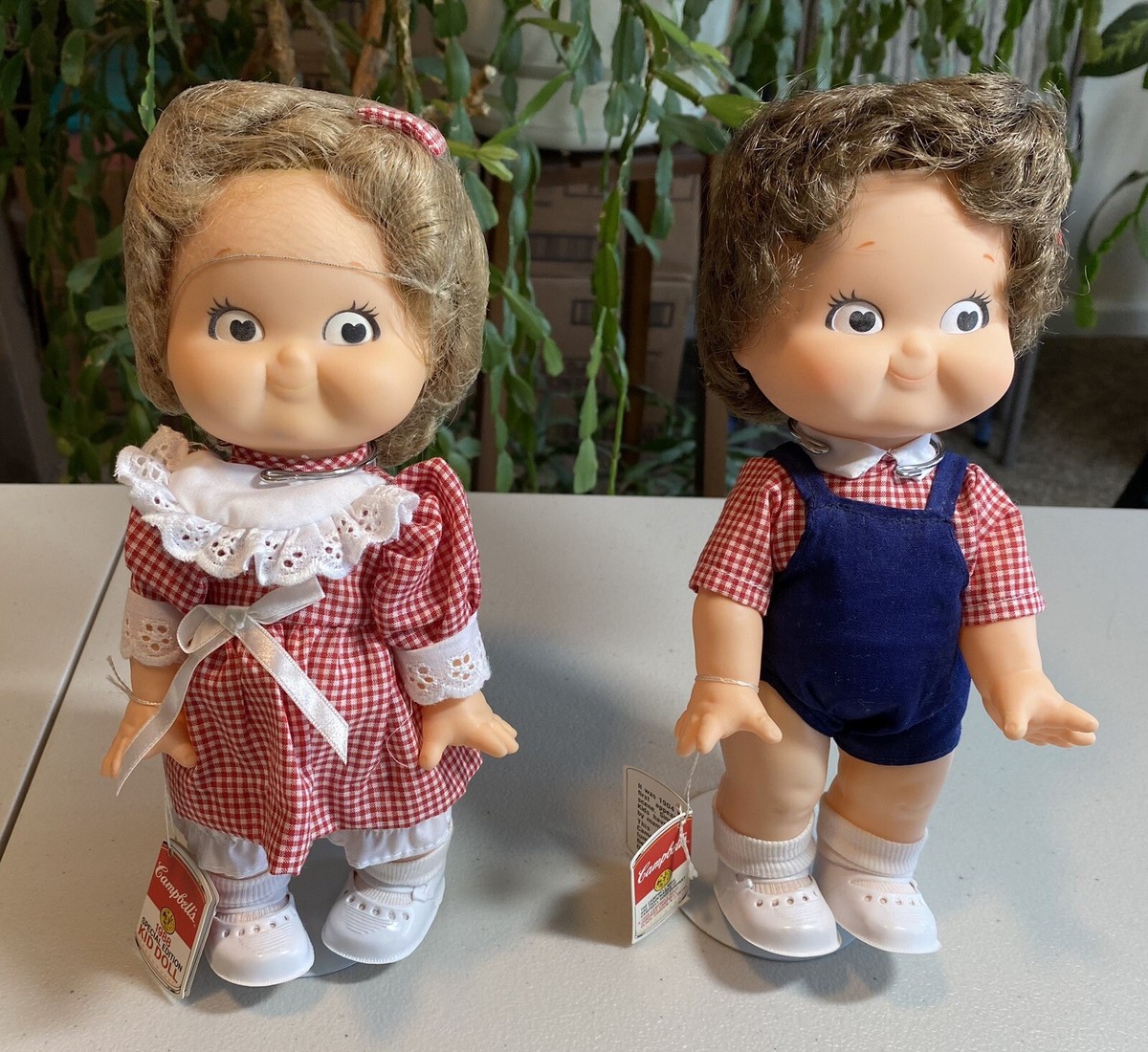 ビンテージ 1988 キャンベルドールセットCampbell Doll Set Vintage Campbell's Soup 1988 Special Edition Boy and Girl