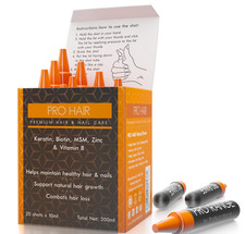 Pro Hair Beauty Shots for Stronger, Longer, Thicker Looking Hair 20 x 10ml shots